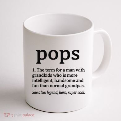 Pops Definition Funny Pops Grandpa Coffee Mug back