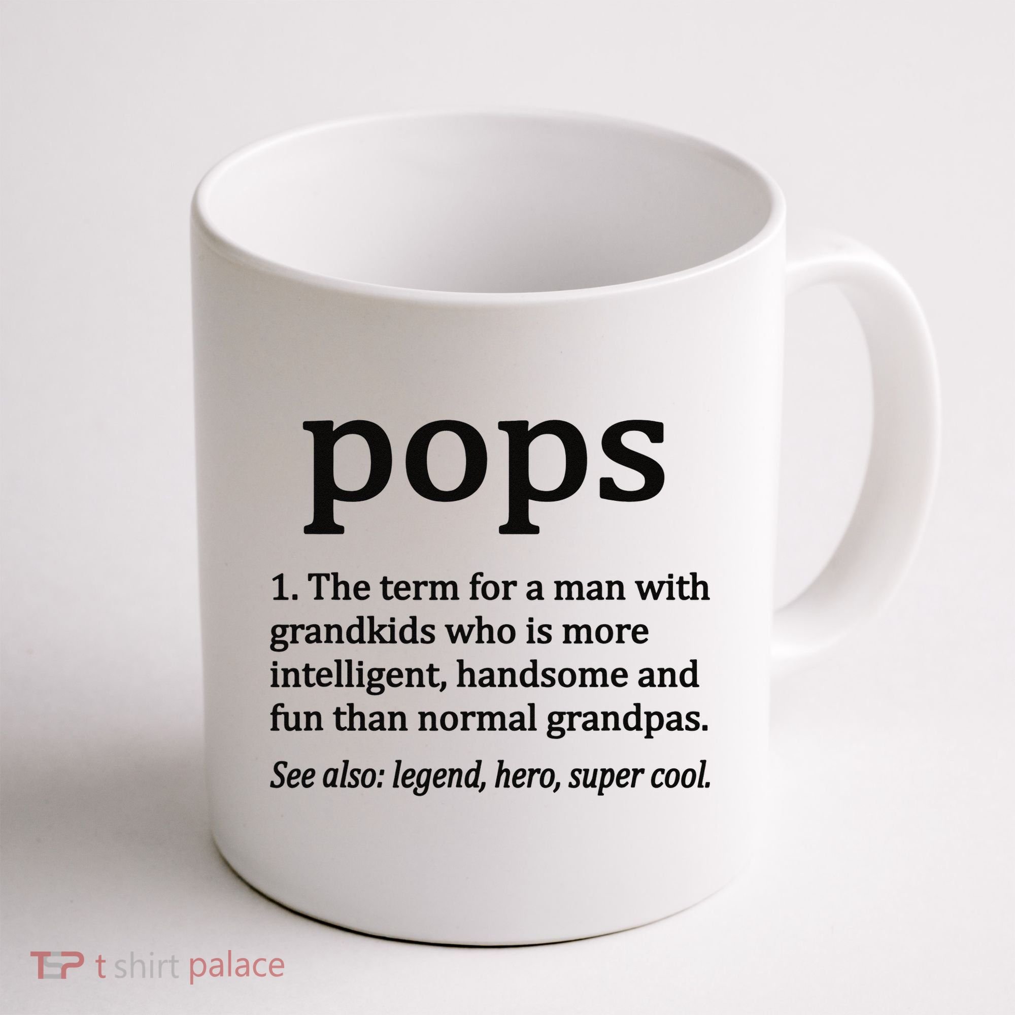 Pops Definition Funny Pops Grandpa Coffee Mug