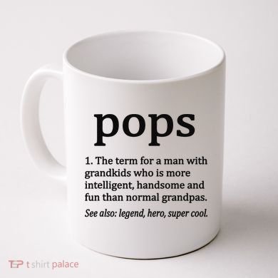 Pops Definition Funny Pops Grandpa Coffee Mug