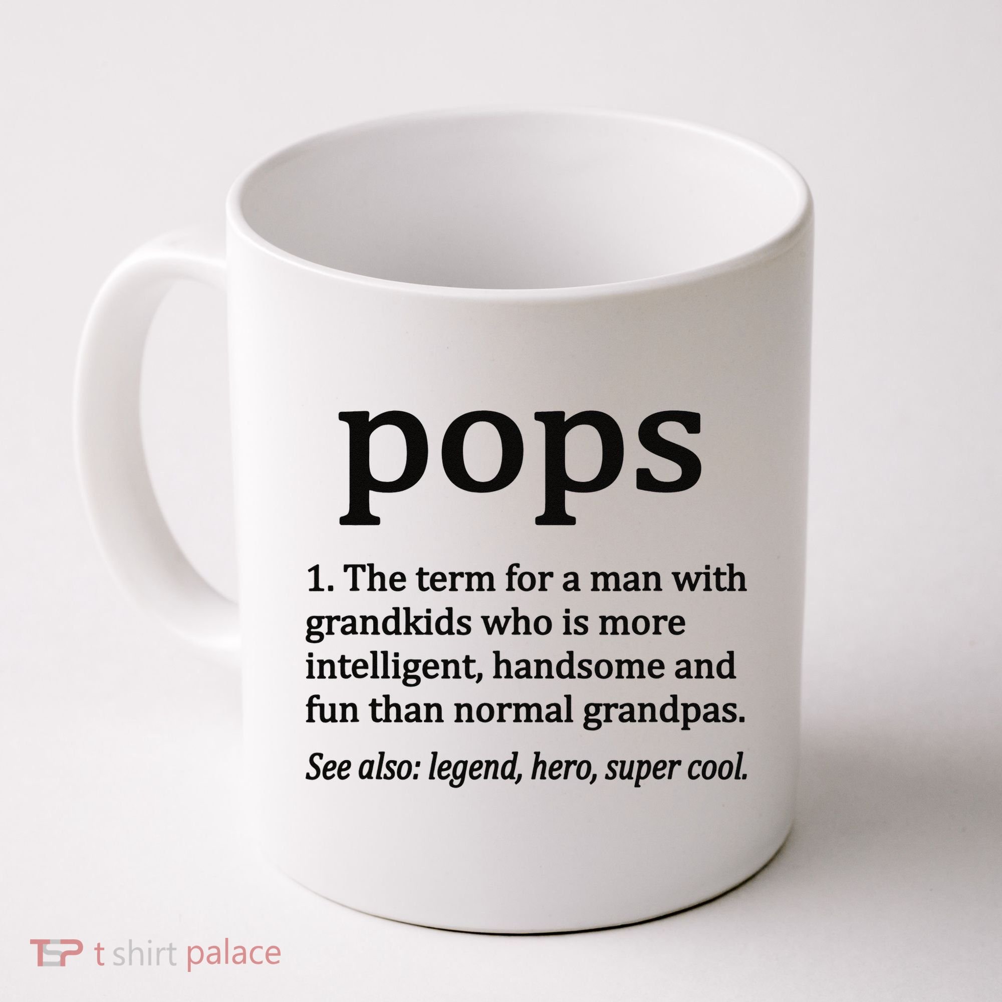 Pops Definition Funny Pops Grandpa Coffee Mug