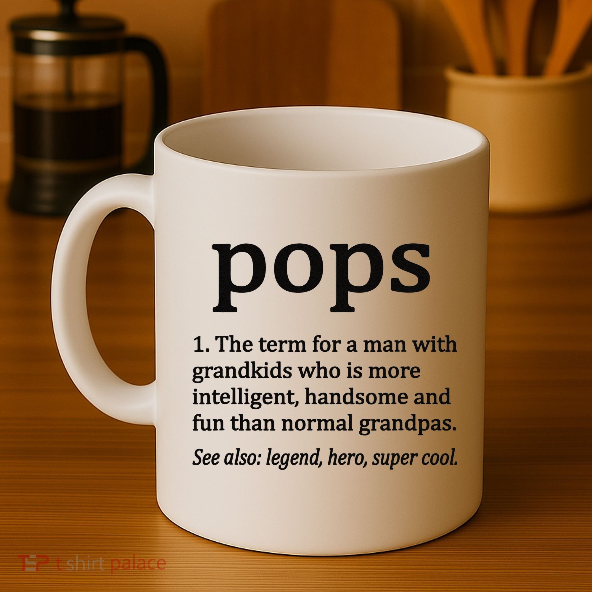 Pops Definition Funny Pops Grandpa Coffee Mug