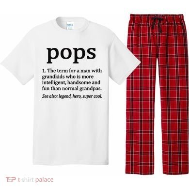 Pops Definition Funny Pops Grandpa Pajama Set