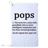 Pops Definition Funny Pops Grandpa Golf Towel thumb 0