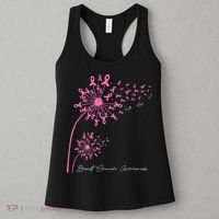 Pink Dandelion Faith Hope Love Breast Cancer Awareness Women's Tank Top thumb 3