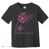 Pink Dandelion Faith Hope Love Breast Cancer Awareness Toddler T-Shirt thumb 0