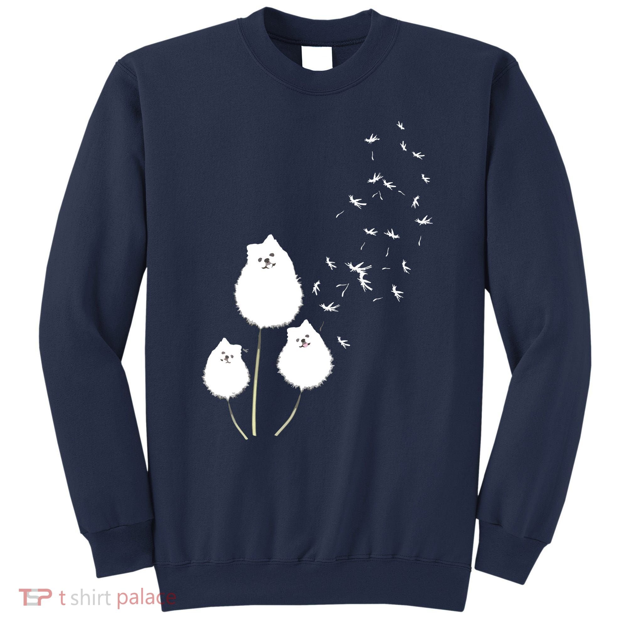 Pomeranian Dandelion Flower Tee Pomeranian Costume Gifts Sweatshirt