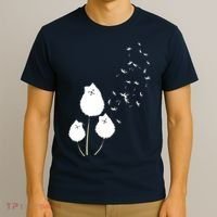 Pomeranian Dandelion Flower Tee Pomeranian Costume Gifts T-Shirt thumb 3