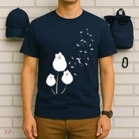 Pomeranian Dandelion Flower Tee Pomeranian Costume Gifts T-Shirt thumb 6