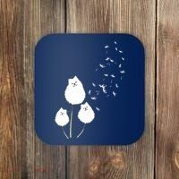 Pomeranian Dandelion Flower Tee Pomeranian Costume Gifts Coaster thumb 0
