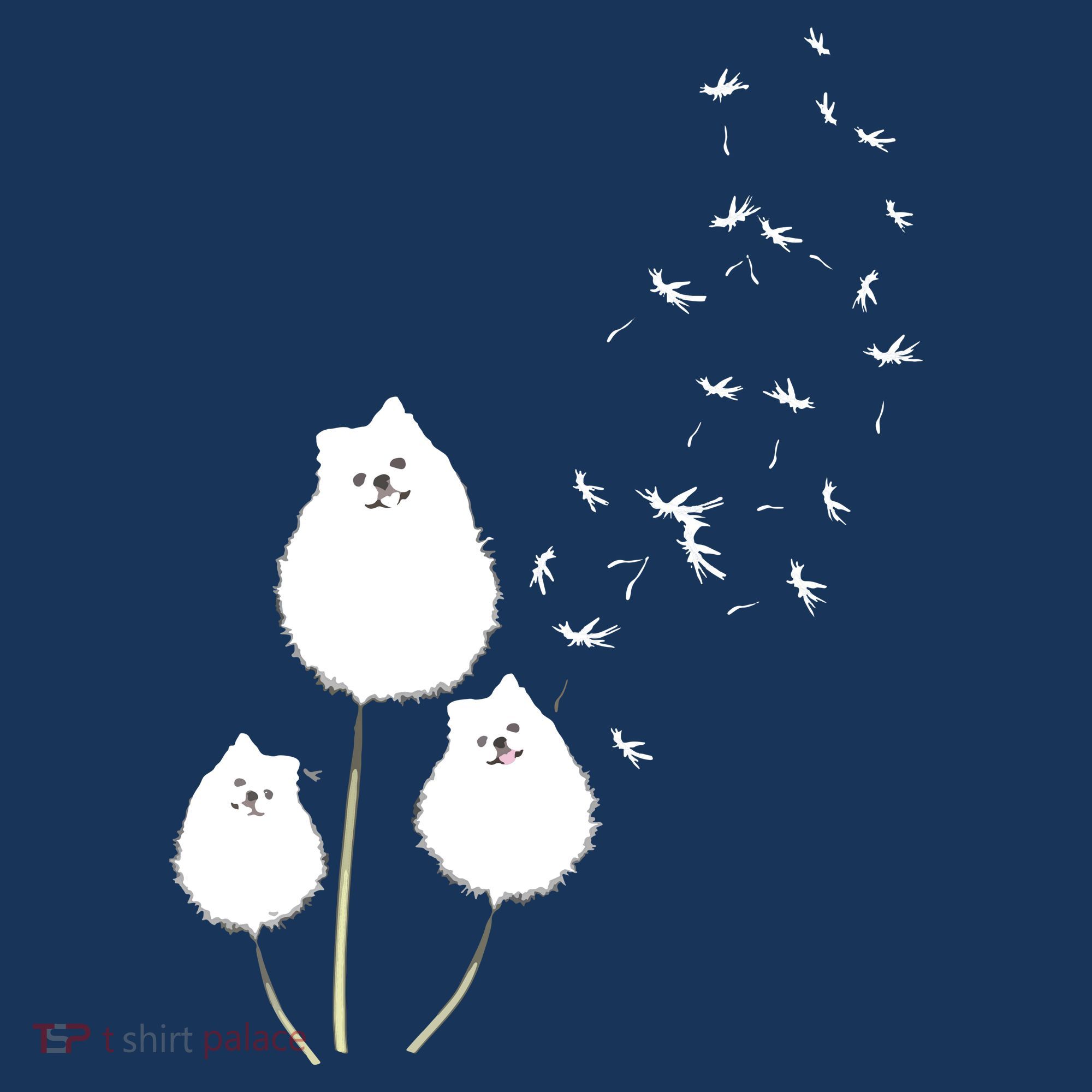 Pomeranian Dandelion Flower Tee Pomeranian Costume Gifts Women's Hoodie