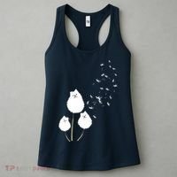 Pomeranian Dandelion Flower Tee Pomeranian Costume Gifts Women's Tank Top thumb 3