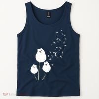 Pomeranian Dandelion Flower Tee Pomeranian Costume Gifts Tank Top thumb 2