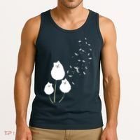 Pomeranian Dandelion Flower Tee Pomeranian Costume Gifts Tank Top thumb 3