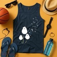 Pomeranian Dandelion Flower Tee Pomeranian Costume Gifts Tank Top thumb 4