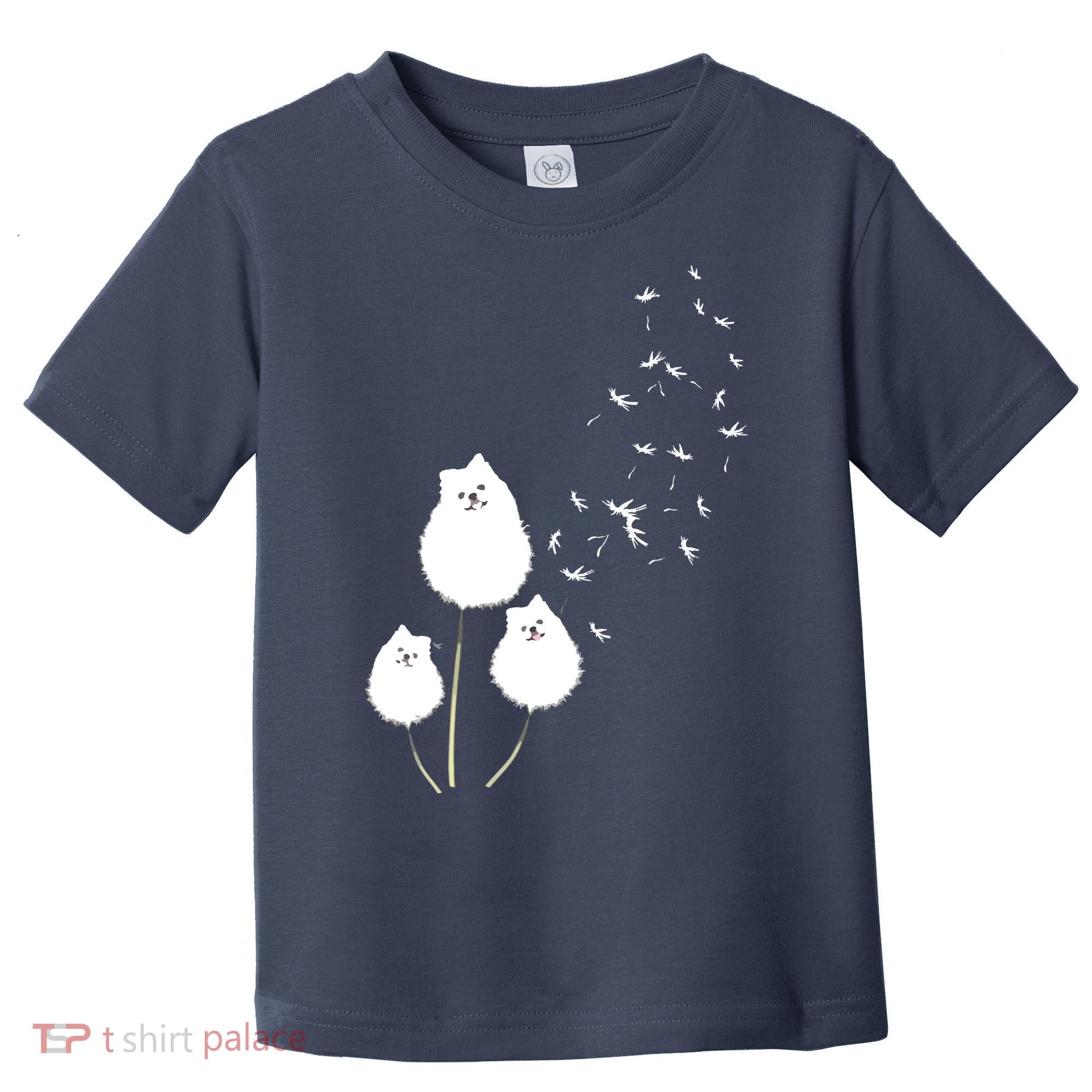 Pomeranian Dandelion Flower Tee Pomeranian Costume Gifts Toddler T-Shirt