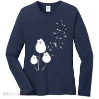 Pomeranian Dandelion Flower Tee Pomeranian Costume Gifts Women's Long Sleeve Shirt thumb 0