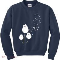 Pomeranian Dandelion Flower Tee Pomeranian Costume Gifts Kids Sweatshirt thumb 0