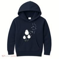 Pomeranian Dandelion Flower Tee Pomeranian Costume Gifts Kids Hoodie thumb 0