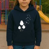 Pomeranian Dandelion Flower Tee Pomeranian Costume Gifts Kids Hoodie thumb 3