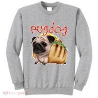 Pug Dog Funny Food Sweatshirt thumb 0