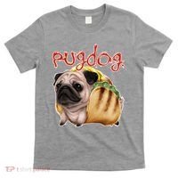 Pug Dog Funny Food T-Shirt thumb 0