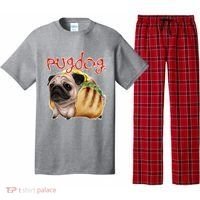 Pug Dog Funny Food Pajama Set thumb 0
