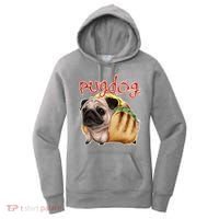 Pug Dog Funny Food Women's Hoodie thumb 0