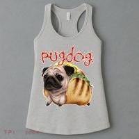 Pug Dog Funny Food Women's Tank Top thumb 3