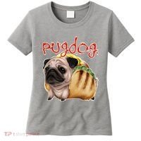 Pug Dog Funny Food Women's T-Shirt thumb 0