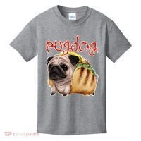 Pug Dog Funny Food Kids T-Shirt thumb 0