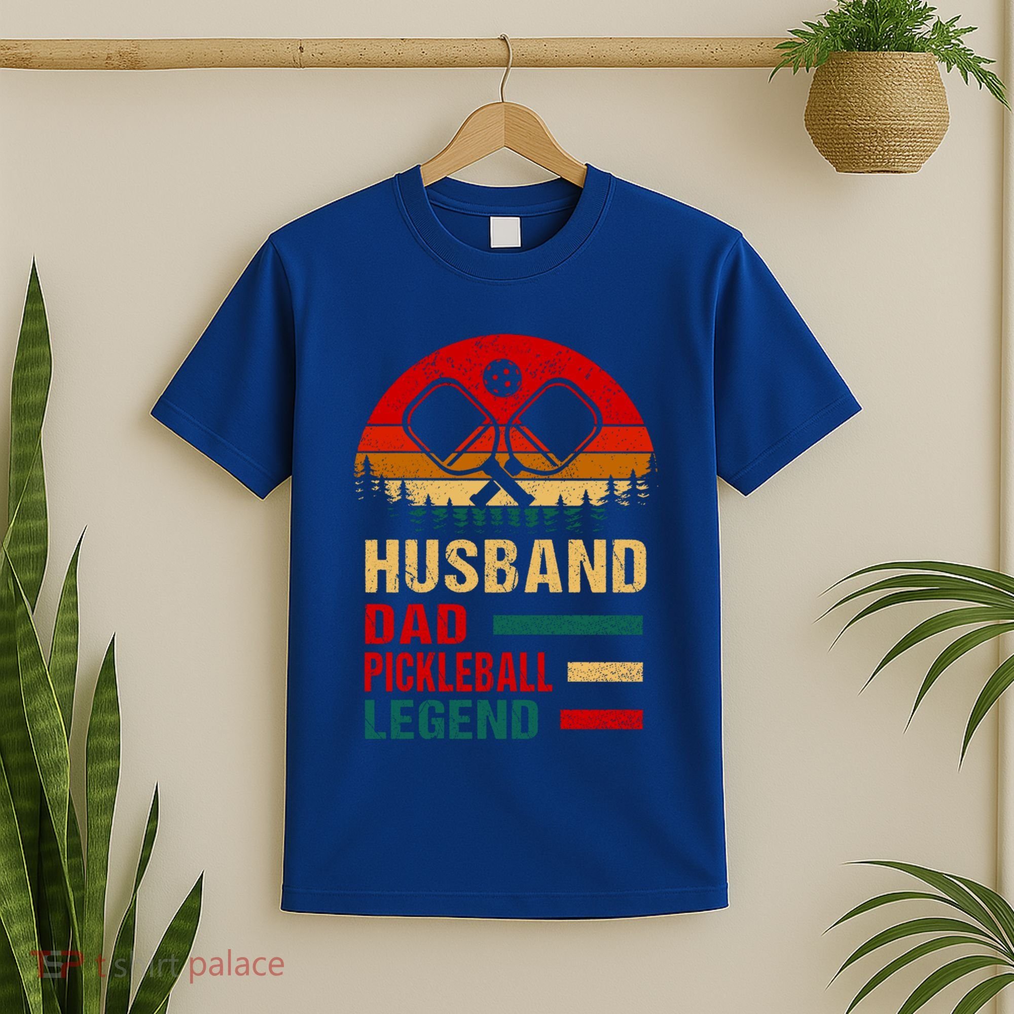 Pickleball Dad Funny Husband Dad Legend Vintage FatherS Day Gift T-Shirt