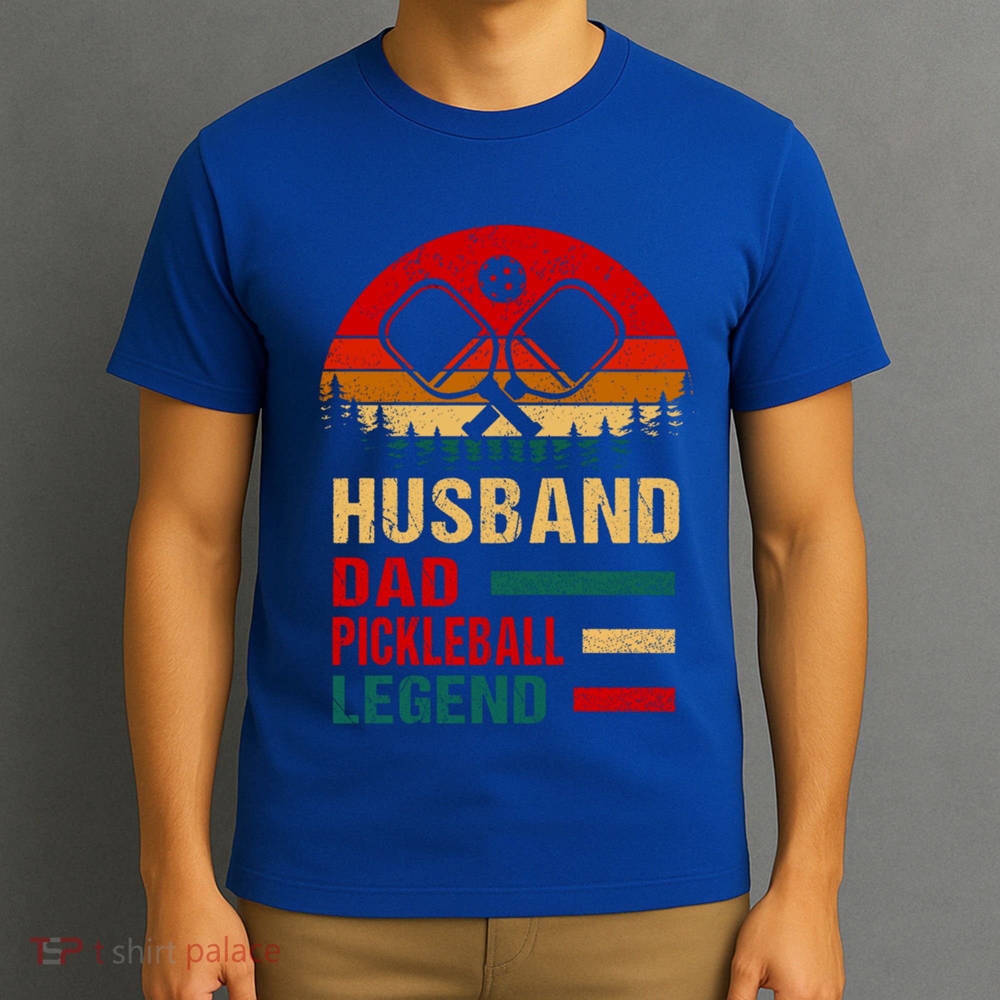 Pickleball Dad Funny Husband Dad Legend Vintage FatherS Day Gift T-Shirt