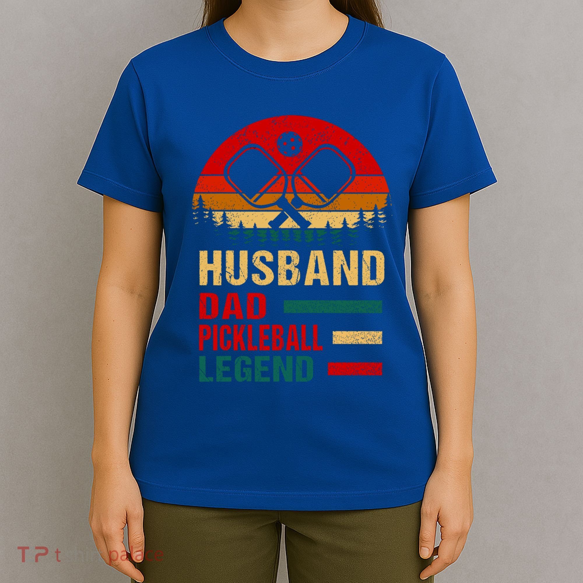Pickleball Dad Funny Husband Dad Legend Vintage FatherS Day Gift T-Shirt