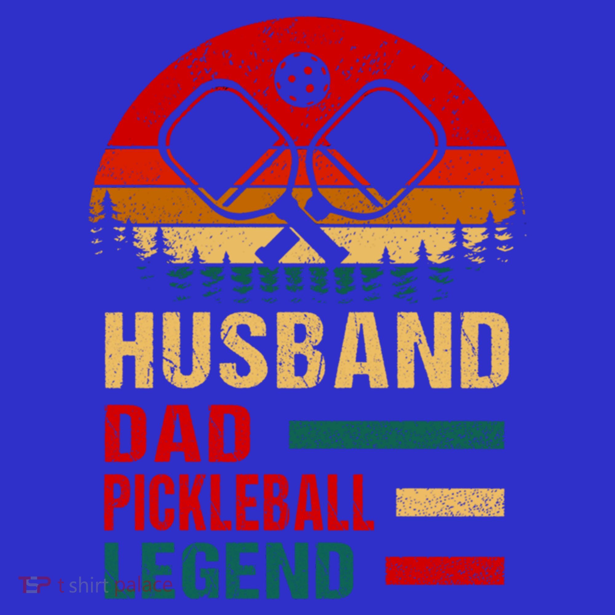 Pickleball Dad Funny Husband Dad Legend Vintage FatherS Day Gift T-Shirt