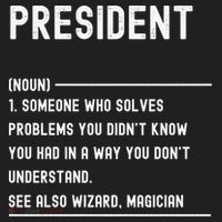 President Definition Gift Funny Job Title Gift Beanie thumb 2