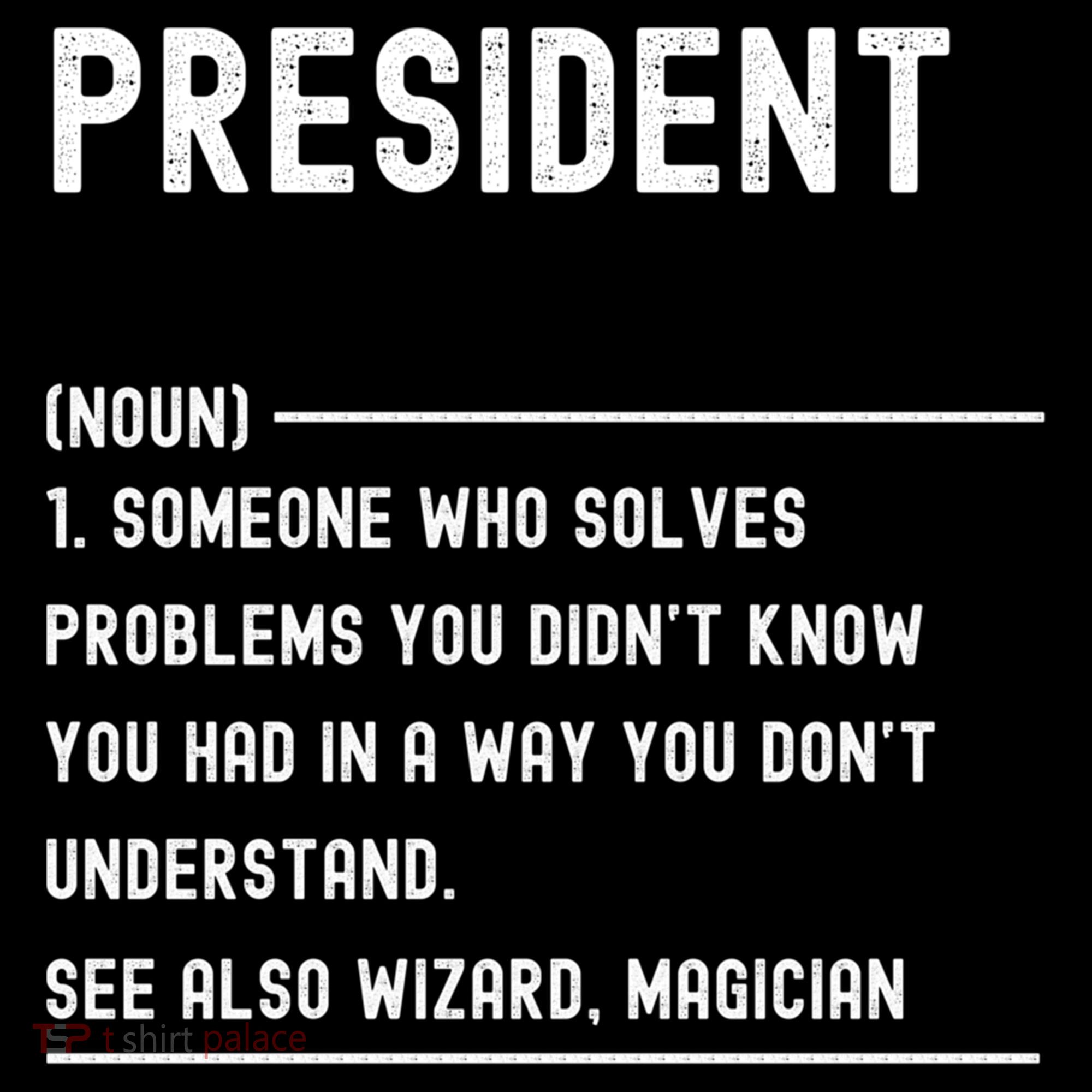 President Definition Gift Funny Job Title Gift Women's Hoodie