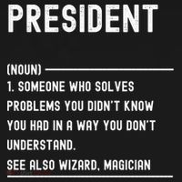President Definition Gift Funny Job Title Gift Ornament thumb 1