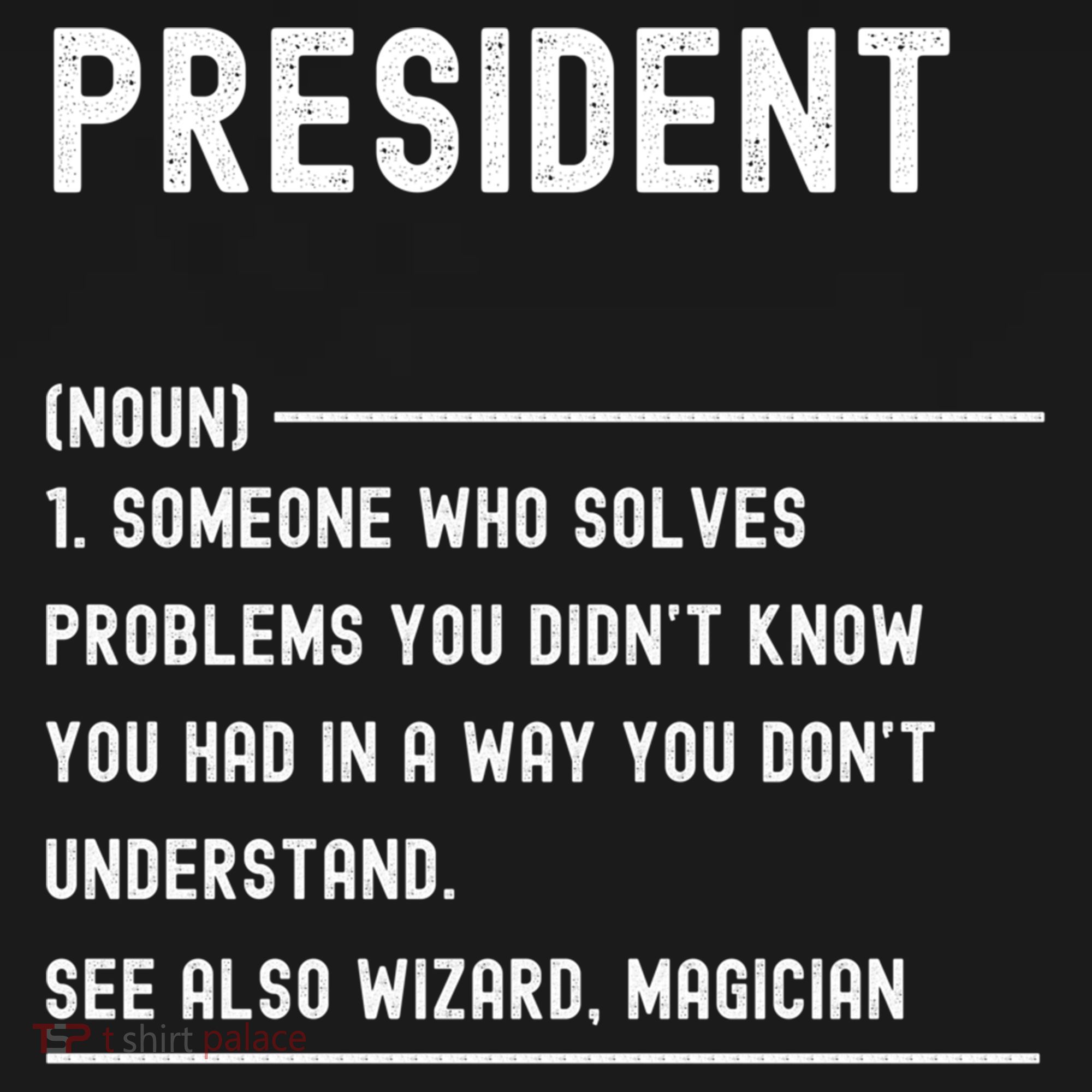President Definition Gift Funny Job Title Gift Ornament
