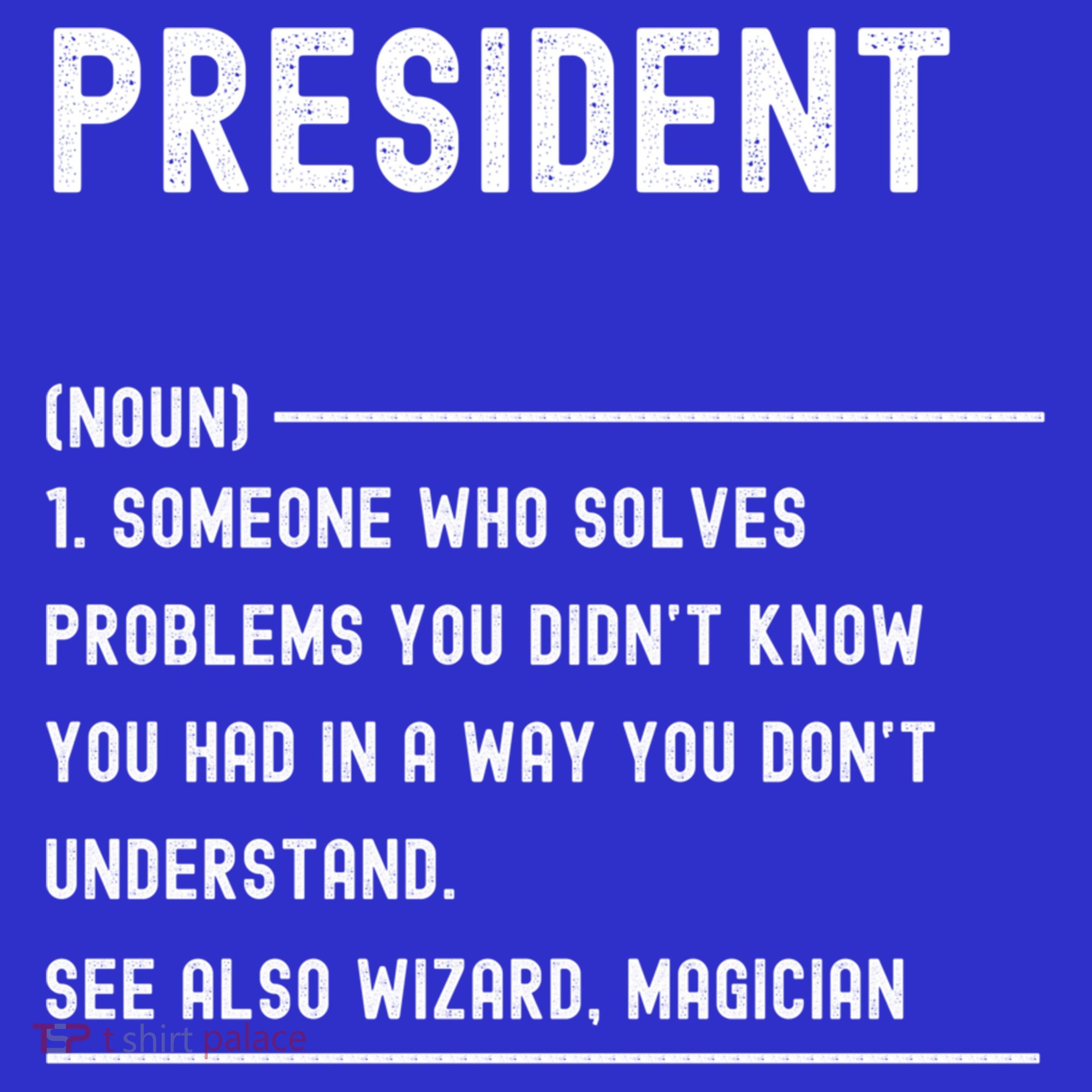President Definition Gift Funny Job Title Gift Coaster