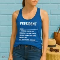 President Definition Gift Funny Job Title Gift Women's Tank Top thumb 2