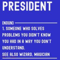 President Definition Gift Funny Job Title Gift Visor thumb 3