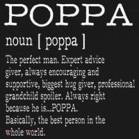 Poppa Definition Grandpa Fathers Day Gifts Apron thumb 3