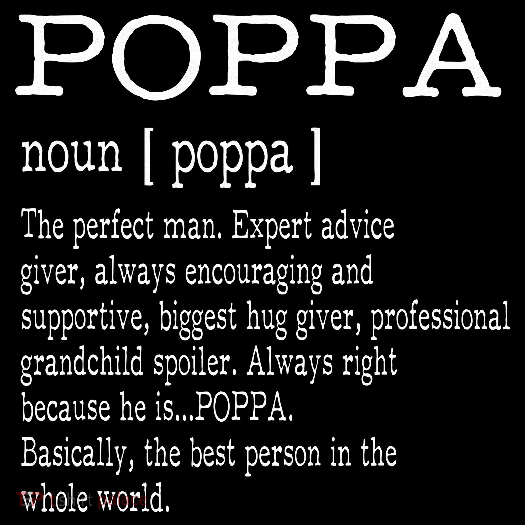 Poppa Definition Grandpa Fathers Day Gifts Coffee Mug