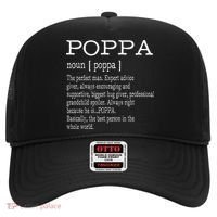 Poppa Definition Grandpa Fathers Day Gifts Hat thumb 0