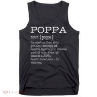 Poppa Definition Grandpa Fathers Day Gifts Tank Top thumb 0