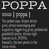 Poppa Definition Grandpa Fathers Day Gifts Golf Towel thumb 3