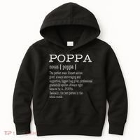 Poppa Definition Grandpa Fathers Day Gifts Kids Hoodie thumb 0