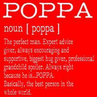 Poppa Definition Grandpa Fathers Day Gifts Santa Hat thumb 1