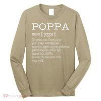 Poppa Definition Grandpa Fathers Day Gifts Long Sleeve Shirt thumb 0
