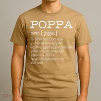 Poppa Definition Grandpa Fathers Day Gifts T-Shirt thumb 3